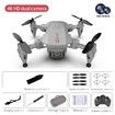 Newest Drone L23 Mini With 4k HD Dual Camera WIFI FPV Six-Axis One Key Return Height Keep Led Foldable RC Quadcopter Dron Toy GIFTS?Fashion Grey?