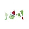 Grinch Christmas Decoration Yard Fence Peeker Yard Art Ornaments Christmas PVC Wall Signs