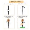 Squirrel Garden Solar Light,Solar Powered LED Garden Lights,Garden Solar Landscape Light