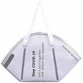 Womens Mask Shaped Tote Bag Large Capacity Eco-friendly Canvas Shopping Shoulder Bags