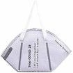 Womens Mask Shaped Tote Bag Large Capacity Eco-friendly Canvas Shopping Shoulder Bags