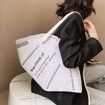 Womens Mask Shaped Tote Bag Large Capacity Eco-friendly Canvas Shopping Shoulder Bags