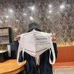 Womens Mask Shaped Tote Bag Large Capacity Eco-friendly Canvas Shopping Shoulder Bags