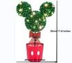 Super Cute Mickey Christmas Tree Plastic Size 22*15*34cm with Lighting Kit