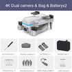 2021 Newest H6 Mini Drone 4K HD Dual Camera FPV WiFi Real-time Transmission Foldable Quadcopter RC Drones Toys For Kids Toys