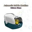 Bubble Machine for Kids Suitcase Shape Electric Bubble Blower Summer Christmas, birthday, party col Orange and White