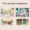Bubble Machine for Kids Suitcase Shape Electric Bubble Blower Summer Christmas, birthday, party col Orange and White