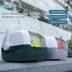 Bubble Machine for Kids Suitcase Shape Electric Bubble Blower Summer Christmas, birthday, party col Orange and White