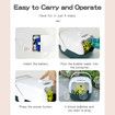 Bubble Machine for Kids Suitcase Shape Electric Bubble Blower Summer Christmas, birthday, party col Orange and White