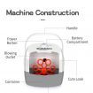 Bubble Machine for Kids Suitcase Shape Electric Bubble Blower Summer Christmas, birthday, party col Orange and White