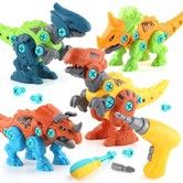 Dinosaur Building Toys Kids Take Apart STEM Construction Learning Educational Set Electric Drills Boys Girls Birthday Christmas Gift