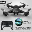 2021 Newest Colorful 4K HD Dual Camera with WIFI FPV Foldable Light Flow Quadcopter Anti Interference Technology Professional RC Drones