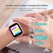 2021 Newest 4G Children Smart Watch magnetic charger IPX5 water resistance kid Smart Watch PINK