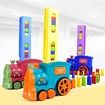Electric Construction Domino Toys, 60pcs Domino Train Blocks Rally Electric Toy Set For Kids