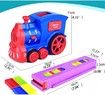 Electric Construction Domino Toys, 60pcs Domino Train Blocks Rally Electric Toy Set For Kids