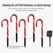8 Pcs Outdoor Solar Christmas Decoration Lights Garden Solar Star Christmas Cane Lights For Outdoor Garden Christmas Decoration
