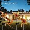 2 Pack Solar Windmill LED Light Outdoor Decorative Garden Color Changing for Yard Lawn, Patio