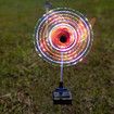 2 Pack Solar Windmill LED Light Outdoor Decorative Garden Color Changing for Yard Lawn, Patio