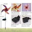 2 Pack Solar Windmill LED Light Outdoor Decorative Garden Color Changing for Yard Lawn, Patio