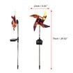 2 Pack Solar Windmill LED Light Outdoor Decorative Garden Color Changing for Yard Lawn, Patio