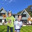 2 Pack Solar Windmill LED Light Outdoor Decorative Garden Color Changing for Yard Lawn, Patio