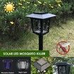 Solar Powered LED Light Pest Bug Zapper Insect Mosquito Killer Lamp Garden Outdoor