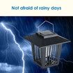 Solar Powered LED Light Pest Bug Zapper Insect Mosquito Killer Lamp Garden Outdoor