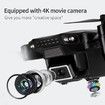 2022 NEW 4KMP HD Camera Mini WiFi FPV with HD Camera Altitude Hold Mode Foldable Dual Batteries