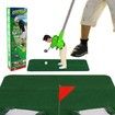 Mini Golfers Indoor Outdoor Golf Kit Game Course Golf man in Col Green