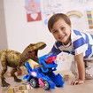 Transforming Dinosaur 2 in 1 Automatic Transformer Dino Cars with LED Light COL.Blue