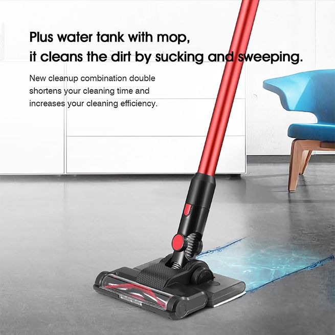 Maxkon 300W Cordless Vacuum Cleaner 25KPa Stick Handheld Vac with HEPA
