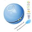 Smart Interactive Cat Toys Colorful LED Self Rotating Ball With Catnip, Bell And Feather USB Rechargeable Cat Ball Toy