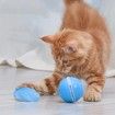 Smart Interactive Cat Toys Colorful LED Self Rotating Ball With Catnip, Bell And Feather USB Rechargeable Cat Ball Toy