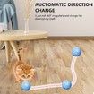 Smart Interactive Cat Toys Colorful LED Self Rotating Ball With Catnip, Bell And Feather USB Rechargeable Cat Ball Toy