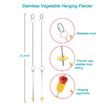 6 Packs Chicken Xylophone Swing Ladder Toys Pecking Vegetable Hanging Feeder for Chicken Hens Bird Parrot
