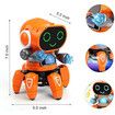 Robot Pioneer Colorful Lights And Music All Direction Movement Dancing Robot Toys For Boys and Girls