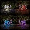 Cow Solar Light,Smart Resin Daisy Cow LED Solar Light 30x20x18cm