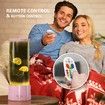 Electric Jellyfish Tank Table Lamp With 17 Color Changing Effect, RC LED Jellyfish Night Light For Home Office Decor Gift