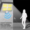 COB 128 LED Solar Powered Motion Sensor Wall Light Outdoor Garden Security Night Wall Split Solar Lamp 1/3 Modes