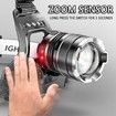 High Powerful ZOOM Sensor Headlamp XHP50 Super Bright Outdoor Headlight Torch Flashlight USB Rechargeable Light