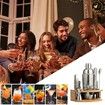 12pcs/set Stainless Steel Cocktail Shaker Set Bartender Tool Kit Bar Accessories Drink Mixer Tool With Wine Rack Stand 750ml