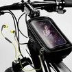 Bike Phone Mount Bag, Cycling Waterproof Front Frame Top Tube Handlebar Bag With Touch Screen