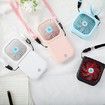 Mini Portable Foldable USB Fan Handheld Rechargeable Fan for Travel 3 Speed Table Fan Personal Fan for Kids Girls Boys (Black)
