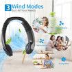 Portable Neck Fan- Personal Air Conditioner Fan, Rechargeable, for Indoor and Outdoor (BLACK)