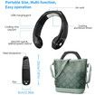 Portable Neck Fan- Personal Air Conditioner Fan, Rechargeable, for Indoor and Outdoor (BLACK)