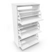 Modern 3-Drawer Shoe Cabinet 45 Pairs Shoe Organizer Rack