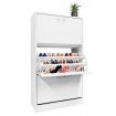 Modern 3-Drawer Shoe Cabinet 45 Pairs Shoe Organizer Rack