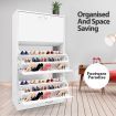 Modern 3-Drawer Shoe Cabinet 45 Pairs Shoe Organizer Rack