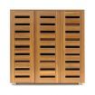 Wooden Shoe Storage Cabinet Shoe Rack Shelf Organiser for 30 Pairs Shoes Oak Colour