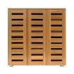 Wooden Shoe Storage Cabinet Shoe Rack Shelf Organiser for 30 Pairs Shoes Oak Colour